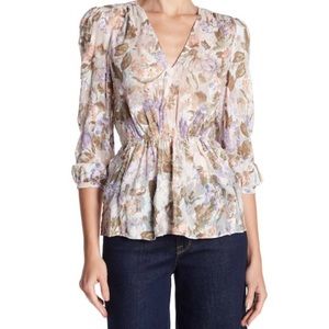 Rebecca Taylor Penelope V-Neck Blouse
